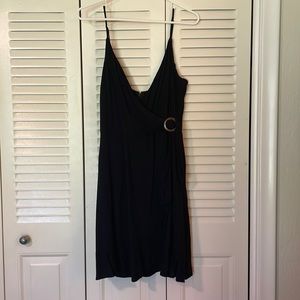 NWT Gianni Bini black faux wrap dress.